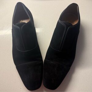 Like New Men’s Christian Louboutin Black Suede Loafers